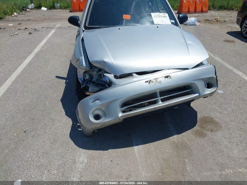 2000 Hyundai Accent L VIN: KMHCF35G6YU019915 Lot: 42765403