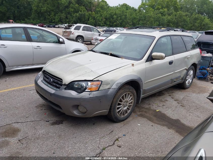 2005 Subaru Outback 2.5I Limited gold wagon gasoline 4S4BP62C657385315 photo #3