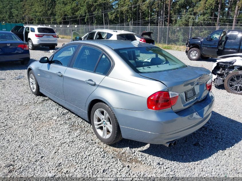 2008 BMW 328Xi VIN: WBAVC73578KP38646 Lot: 42766667