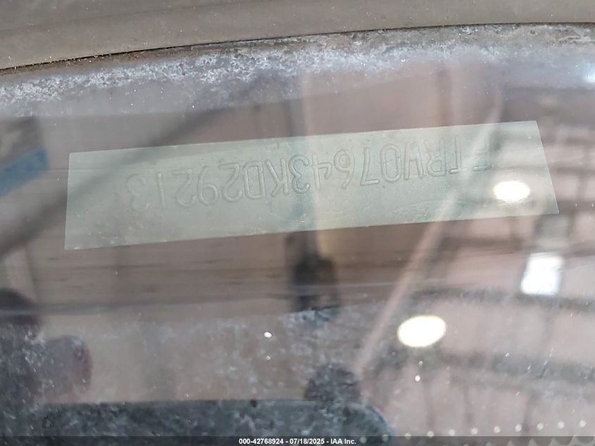 2003 Ford F-150 Lariat/Xlt VIN: 1FTRW07643KD29213 Lot: 42768924