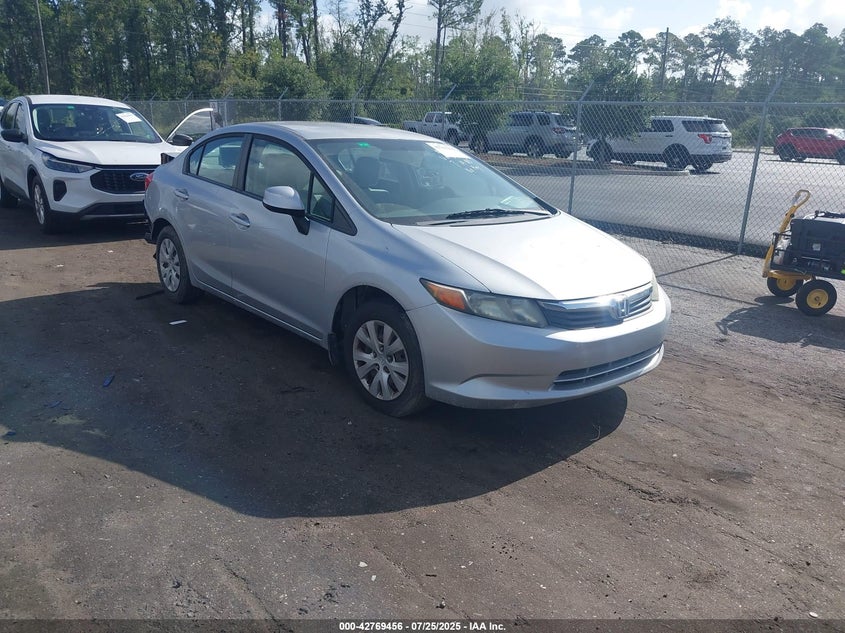 2012 HONDA CIVIC VIN: 19XFB2F52CE057993