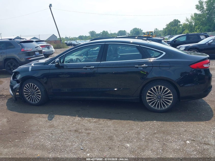 2017 Ford Fusion 1.5 Se Black Lot 111042770080 Vin 3FA6P0HD9HR186085