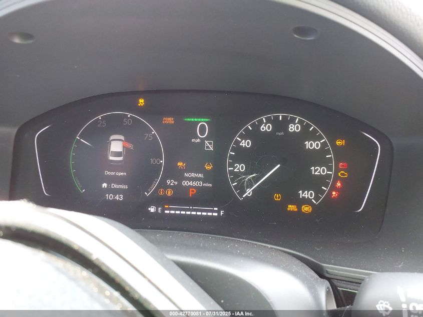 2025 Honda Civic Hybrid Sport/Sport Touring VIN: 2HGFE4F88SH313149 Lot: 42770081