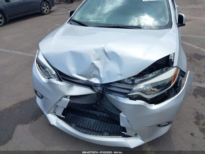 2016 Toyota Corolla Le VIN: 5YFBURHE2GP525658 Lot: 42770374