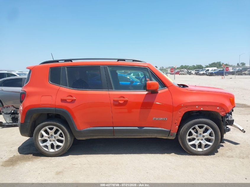 2018 Jeep Renegade Latitude 4X4 VIN: ZACCJBBB3JPG86356 Lot: 42770746