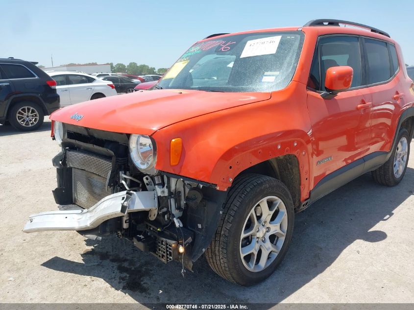 2018 Jeep Renegade Latitude 4X4 VIN: ZACCJBBB3JPG86356 Lot: 42770746