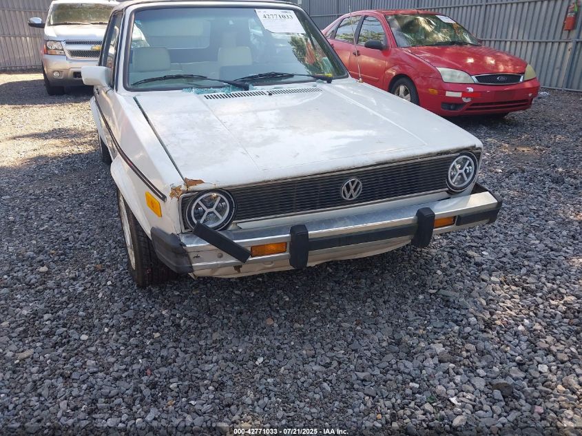 1987 Volkswagen Cabriolet VIN: WVWCA0159HK032465 Lot: 42771033