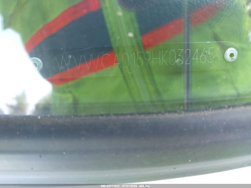 1987 Volkswagen Cabriolet VIN: WVWCA0159HK032465 Lot: 42771033