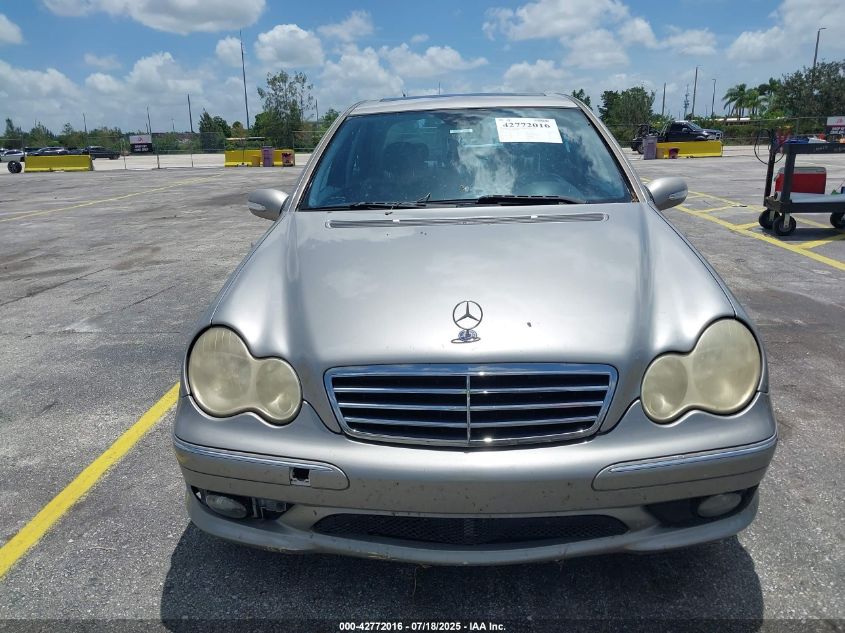 2005 Mercedes-Benz C 230 Kompressor Sport VIN: WDBRF40J75A783792 Lot: 42772016