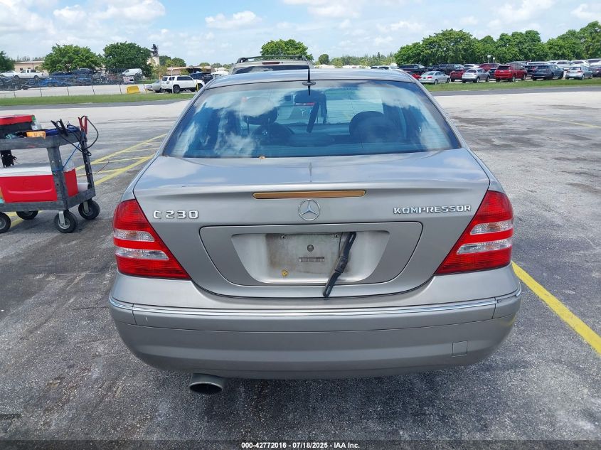 2005 Mercedes-Benz C 230 Kompressor Sport VIN: WDBRF40J75A783792 Lot: 42772016
