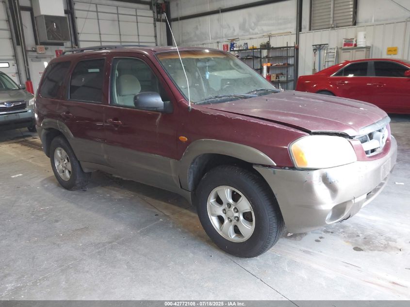2003 Mazda Tribute Lx V6 red other gasoline 4F2YZ94133KM06895 photo #1
