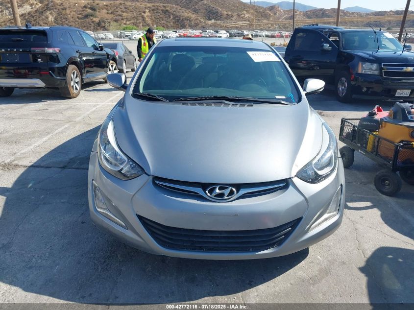 2016 Hyundai Elantra Value Edition VIN: 5NPDH4AE8GH774859 Lot: 42772116