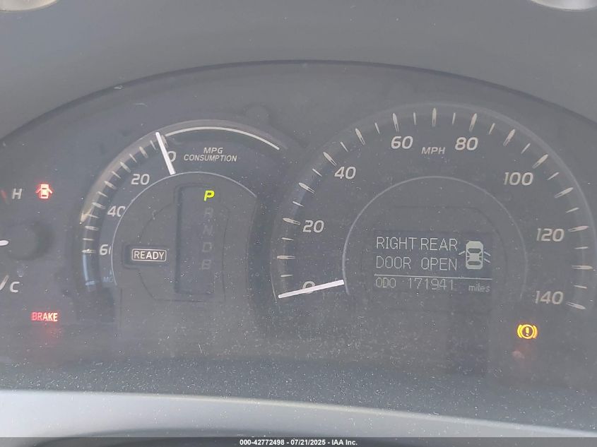 2009 Toyota Camry Hybrid VIN: JTNBB46K093050004 Lot: 42772498