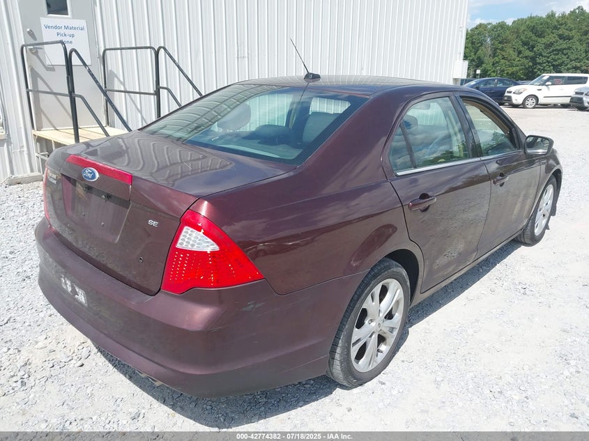 Vin: 3fahp0ha0cr167514, lot: 43267778, ford fusion se 20124