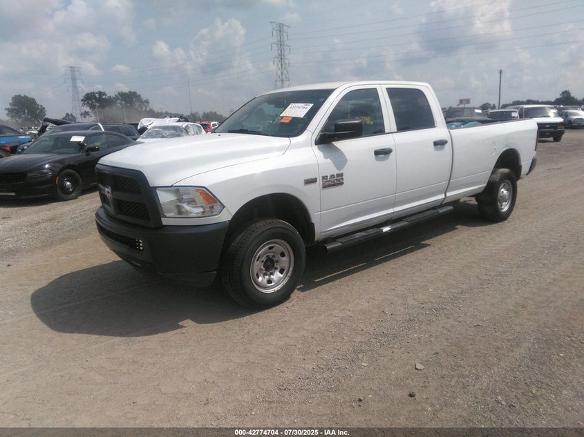 Vin: 3c6ur5hj0jg357961, lot: 43268100, ram 2500 tradesman  4x4 8' box 20182