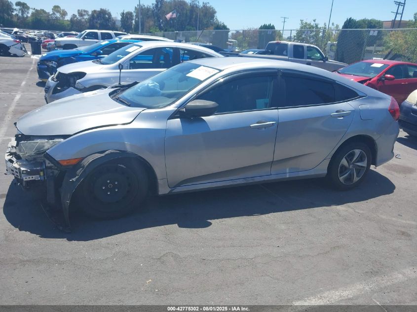 2019 Honda Civic Lx VIN: 2HGFC2F63KH582104 Lot: 42775302