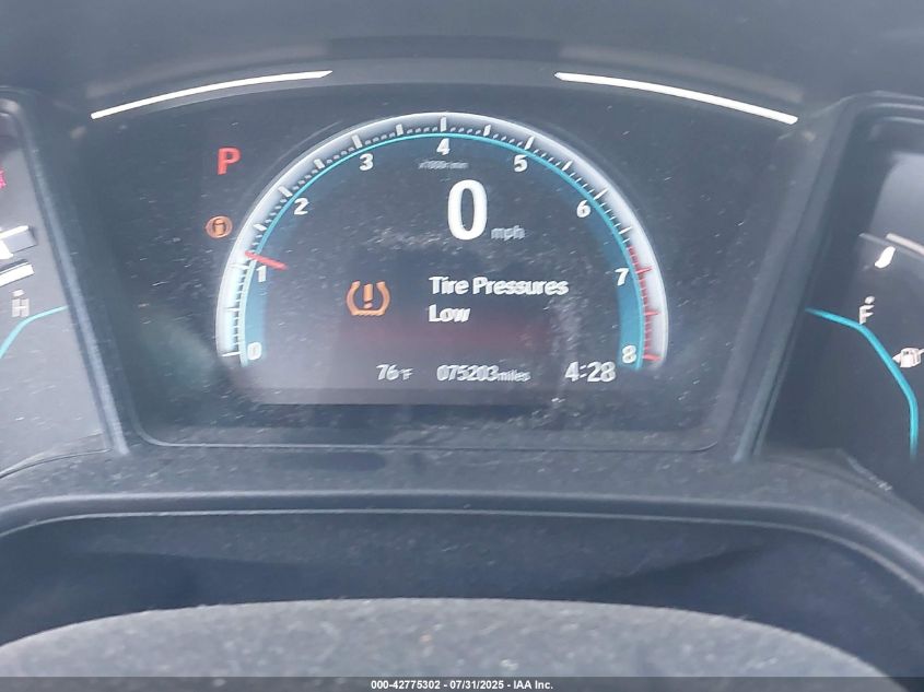 2019 Honda Civic Lx VIN: 2HGFC2F63KH582104 Lot: 42775302