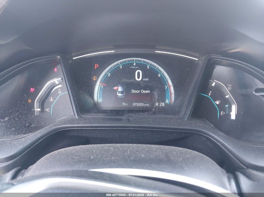 2019 Honda Civic Lx VIN: 2HGFC2F63KH582104 Lot: 42775302