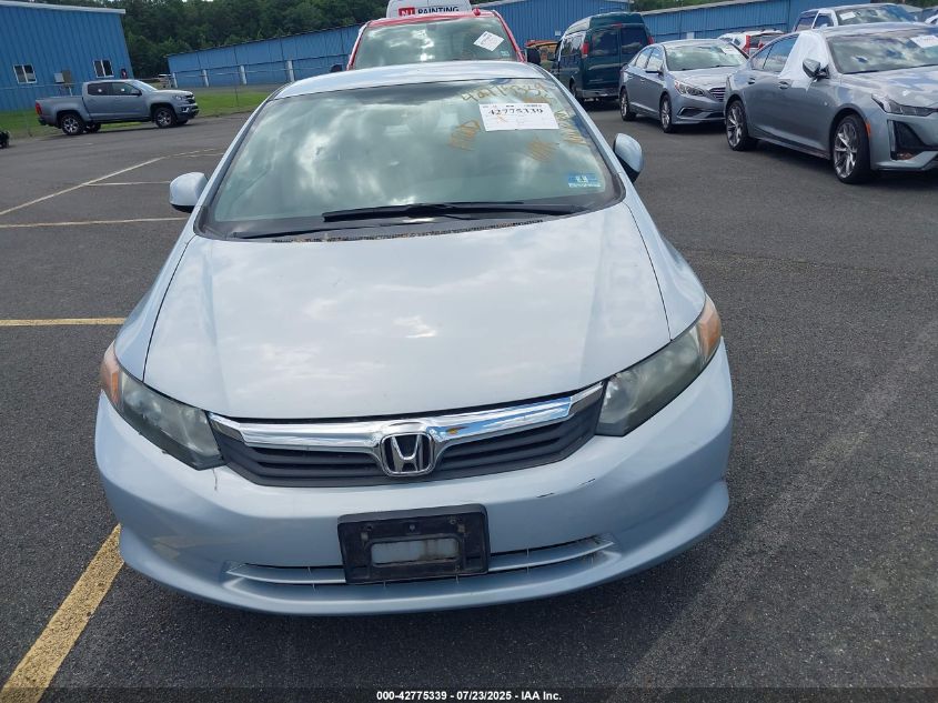 2012 Honda Civic Lx VIN: 2HGFB2F54CH586139 Lot: 42775339