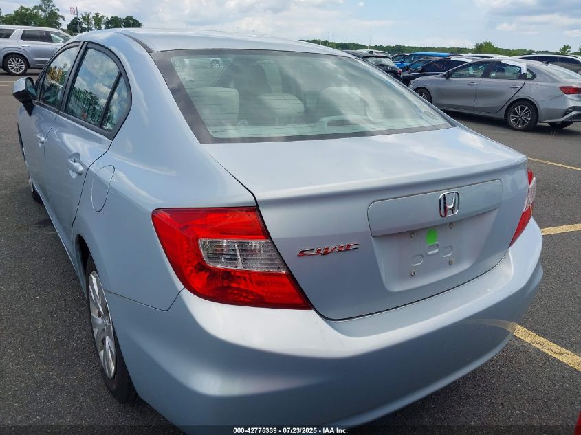2012 Honda Civic Lx VIN: 2HGFB2F54CH586139 Lot: 42775339