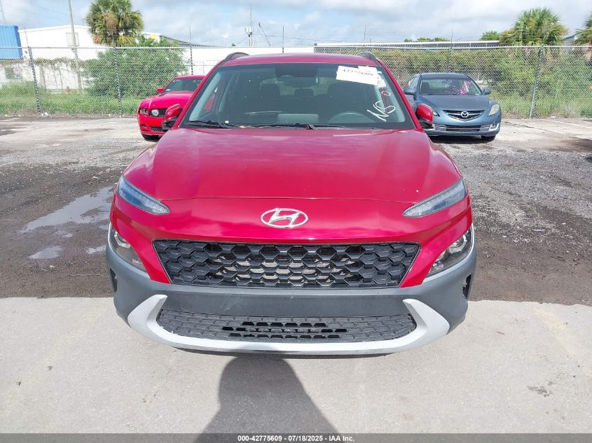 2022 Hyundai Kona Sel VIN: KM8K62AB2NU900249 Lot: 42775609