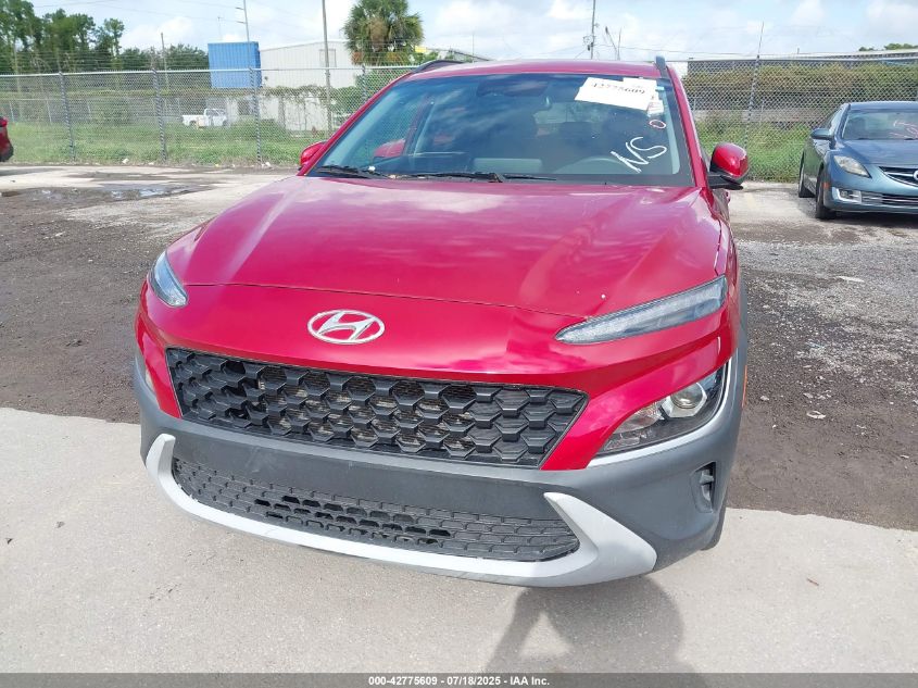 2022 Hyundai Kona Sel VIN: KM8K62AB2NU900249 Lot: 42775609