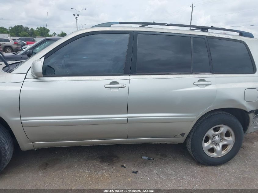 2005 Toyota Highlander VIN: JTEDD21A450116524 Lot: 42776652