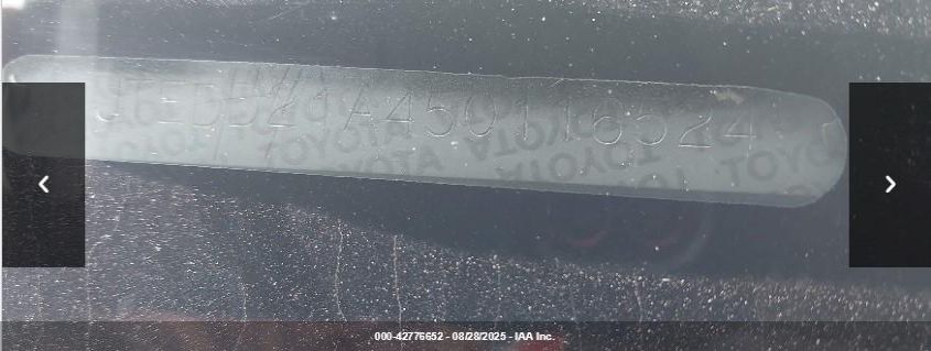 2005 Toyota Highlander VIN: JTEDD21A450116524 Lot: 42776652