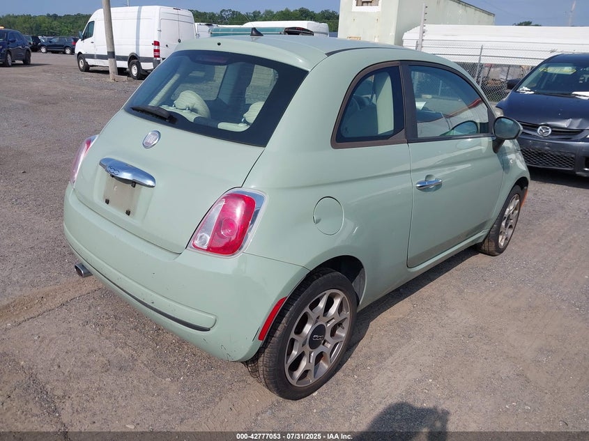 2012 Fiat 500 Pop VIN: 3C3CFFAR9CT209860 Lot: 42777053