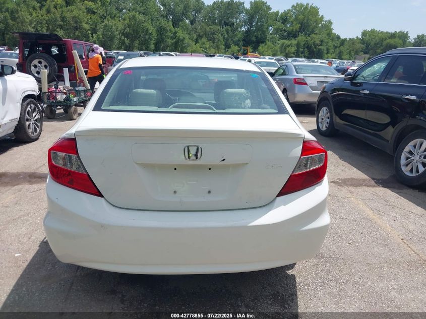 2012 Honda Civic Hf VIN: 2HGFB2F6XCH546303 Lot: 42778855