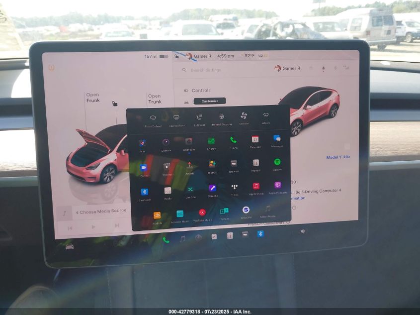 2023 Tesla Model Y Awd/Long Range Dual Motor All-Wheel Drive VIN: 7SAYGDEE8PA128301 Lot: 42779318