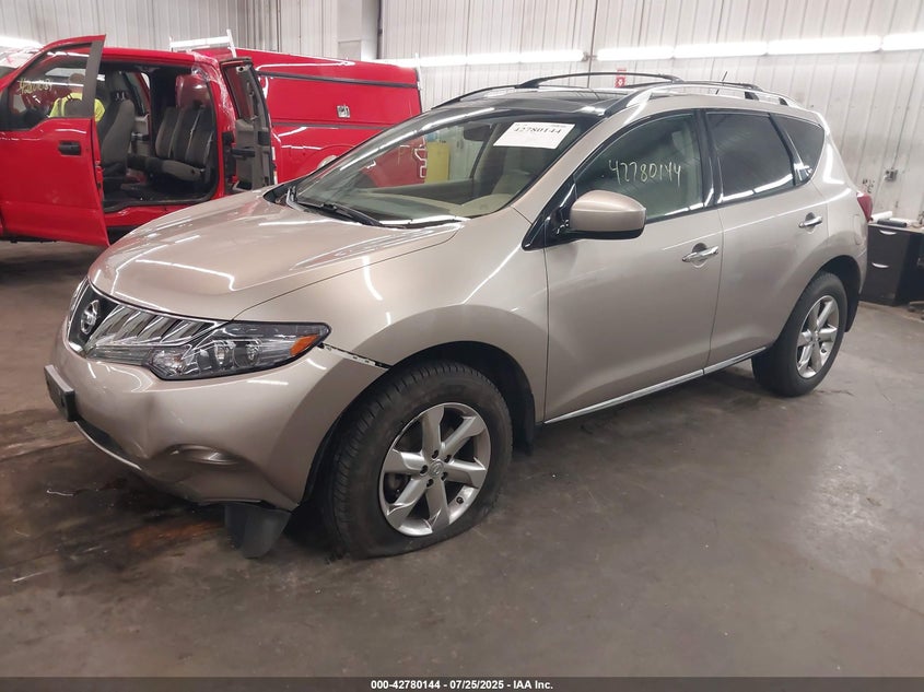 2010 Nissan Murano Sl VIN: JN8AZ1MW3AW125723 Lot: 42780144