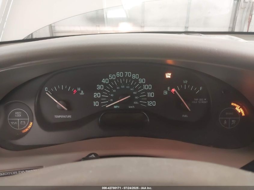 2001 Buick Century Limited VIN: 2G4WY55J411221863 Lot: 42780171