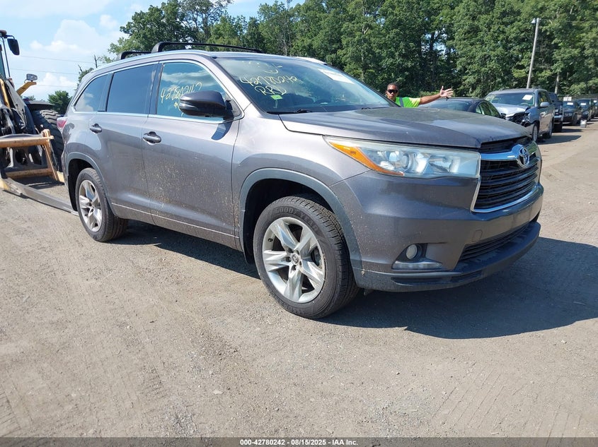 Vin: 5tddkrfhxgs247773, lot: 43273638, toyota highlander limited v6 20161