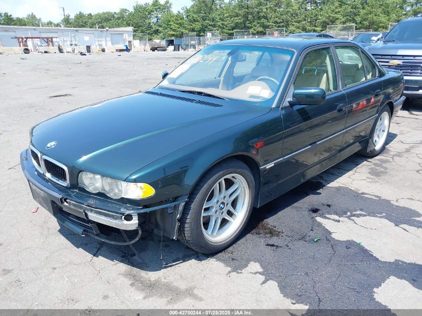 2001 BMW 740Ia VIN: WBAGG83441DN86927 Lot: 42780244