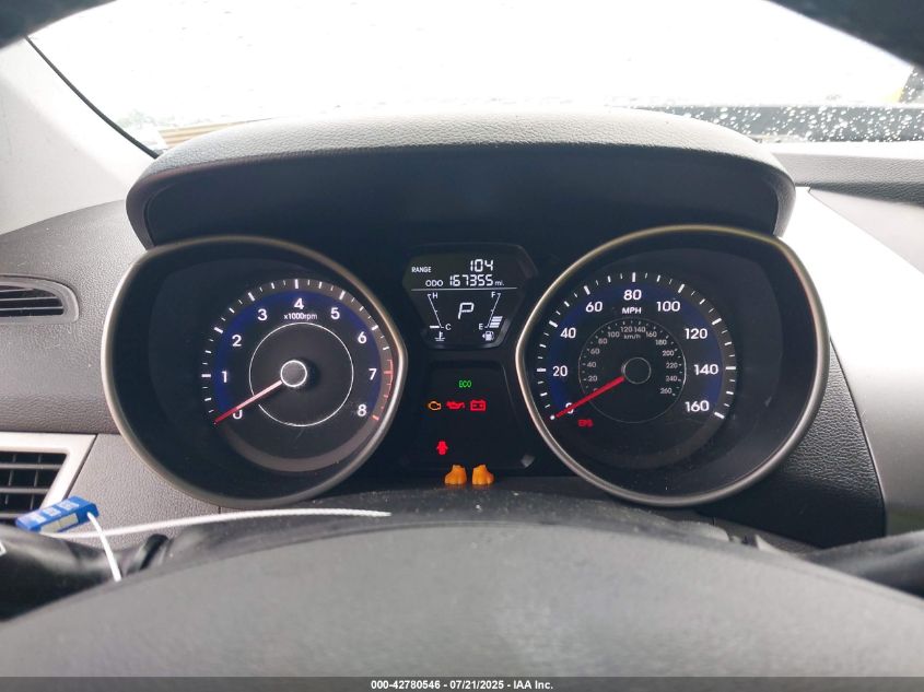 2012 Hyundai Elantra Limited VIN: 5NPDH4AE5CH113509 Lot: 42780546