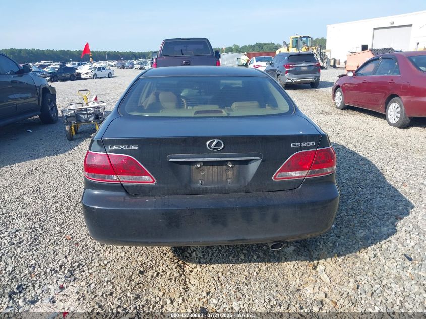 2006 Lexus Es 330 VIN: JTHBA30G065174133 Lot: 42780663