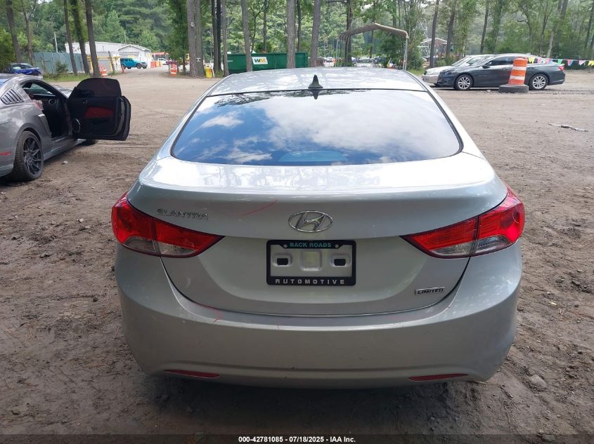 2012 Hyundai Elantra Limited VIN: 5NPDH4AE7CH149363 Lot: 42781085