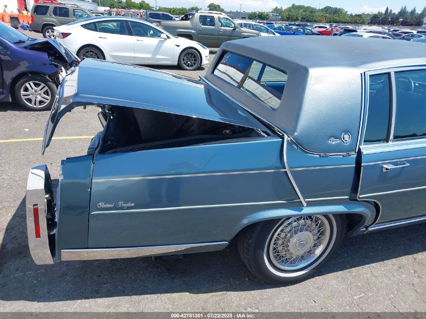 1985 Cadillac Fleetwood Brougham VIN: 1G6DW6985F9710496 Lot: 42781301