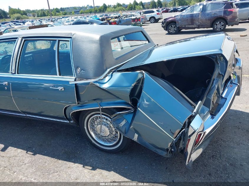 1985 Cadillac Fleetwood Brougham VIN: 1G6DW6985F9710496 Lot: 42781301