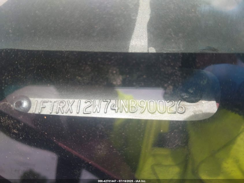 2004 Ford F-150 Stx/Xl/Xlt VIN: 1FTRX12W74NB90026 Lot: 42781447