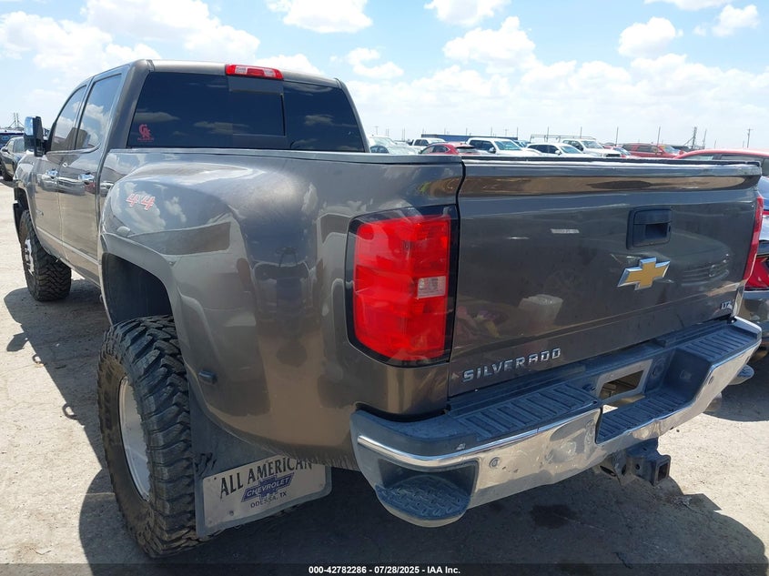 2015 Chevrolet Silverado 3500Hd Ltz brown truck diesel 1GC4K0C80FF536014 photo #4