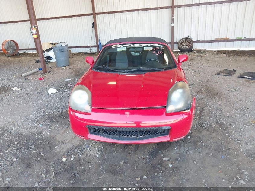 2001 Toyota Mr2 Spyder VIN: JTDFR320110026591 Lot: 42782933