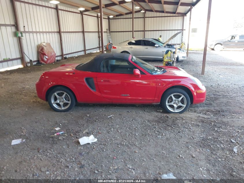 2001 Toyota Mr2 Spyder VIN: JTDFR320110026591 Lot: 42782933