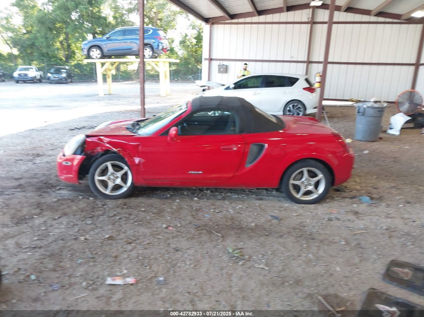 2001 Toyota Mr2 Spyder VIN: JTDFR320110026591 Lot: 42782933