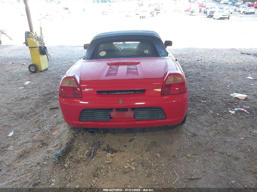 2001 Toyota Mr2 Spyder VIN: JTDFR320110026591 Lot: 42782933