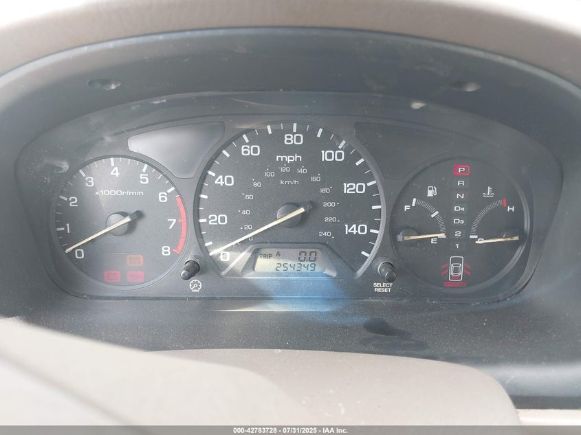 1998 Honda Accord Ex V6 VIN: 1HGCG1654WA053029 Lot: 42783728