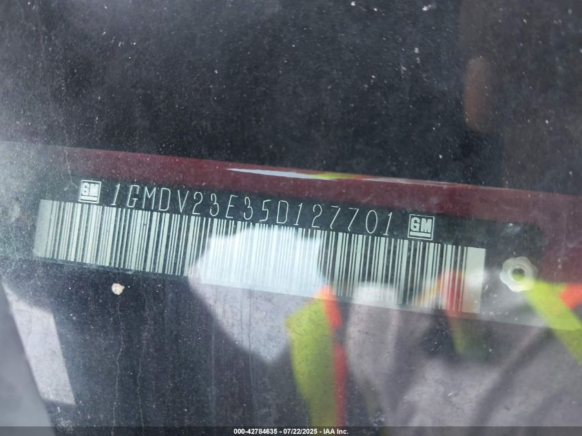 2005 Pontiac Montana M16 W/1Sa Pkg. VIN: 1GMDV23E35D127701 Lot: 42784635