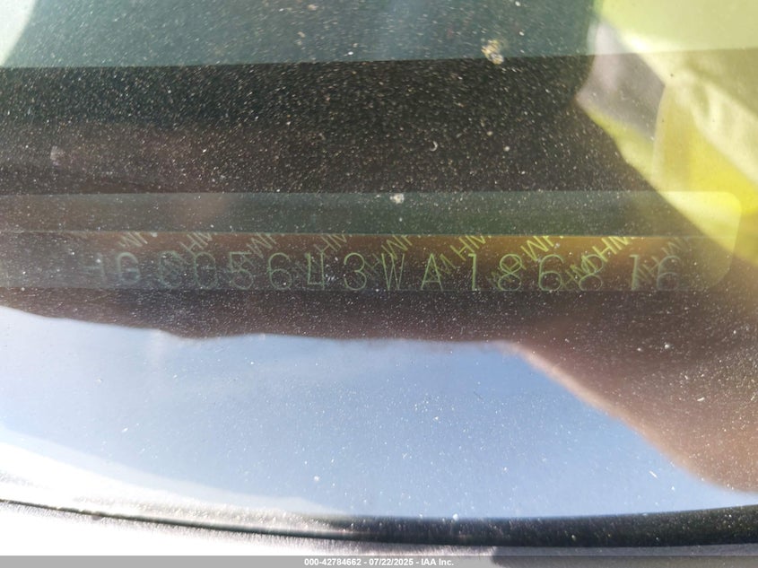 1998 Honda Accord Lx VIN: 1HGCG5643WA186816 Lot: 42784662