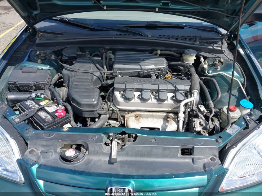 2002 Honda Civic Lx VIN: JHMES16592S003414 Lot: 42784942